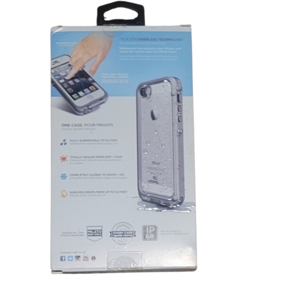 NUUD For I PHONE 5 Lifeproof Screenless Technology Phonecase Clear - Picture 2 of 4